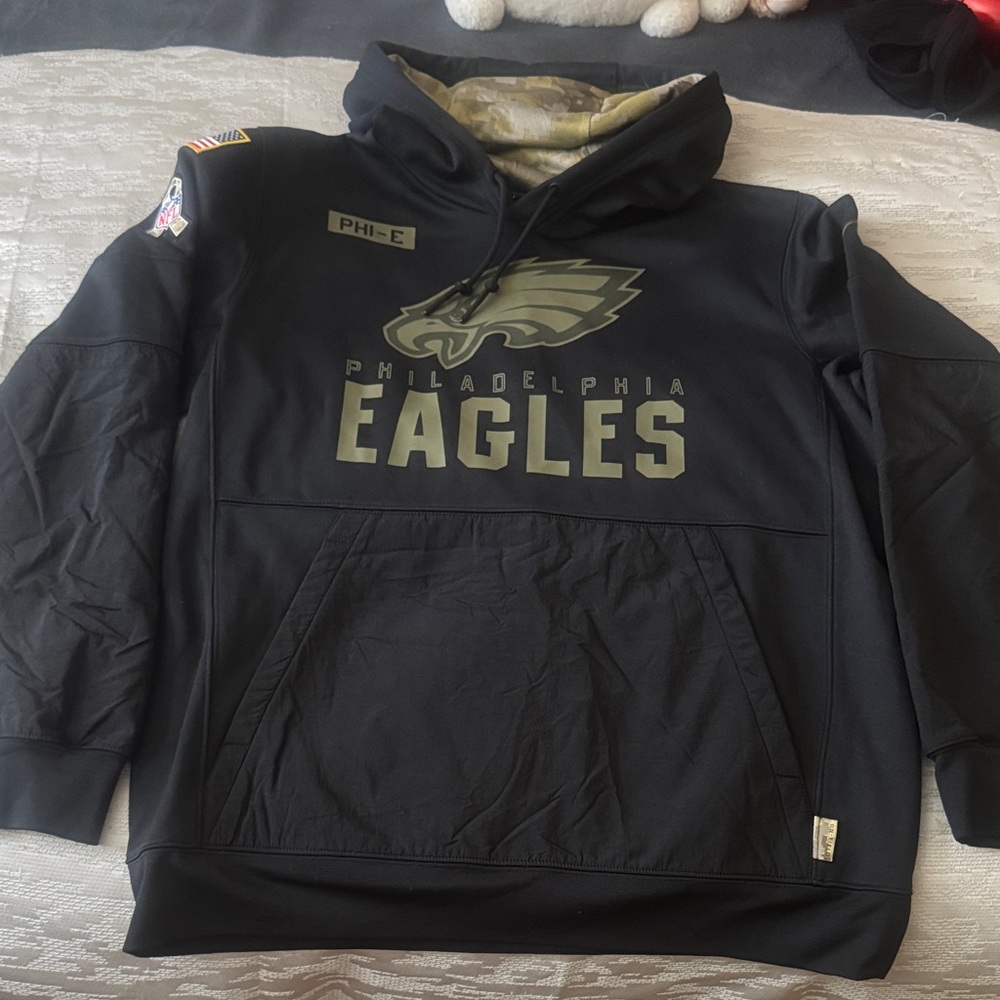 Nike Philly eagles large men Hoodie - Black and Green